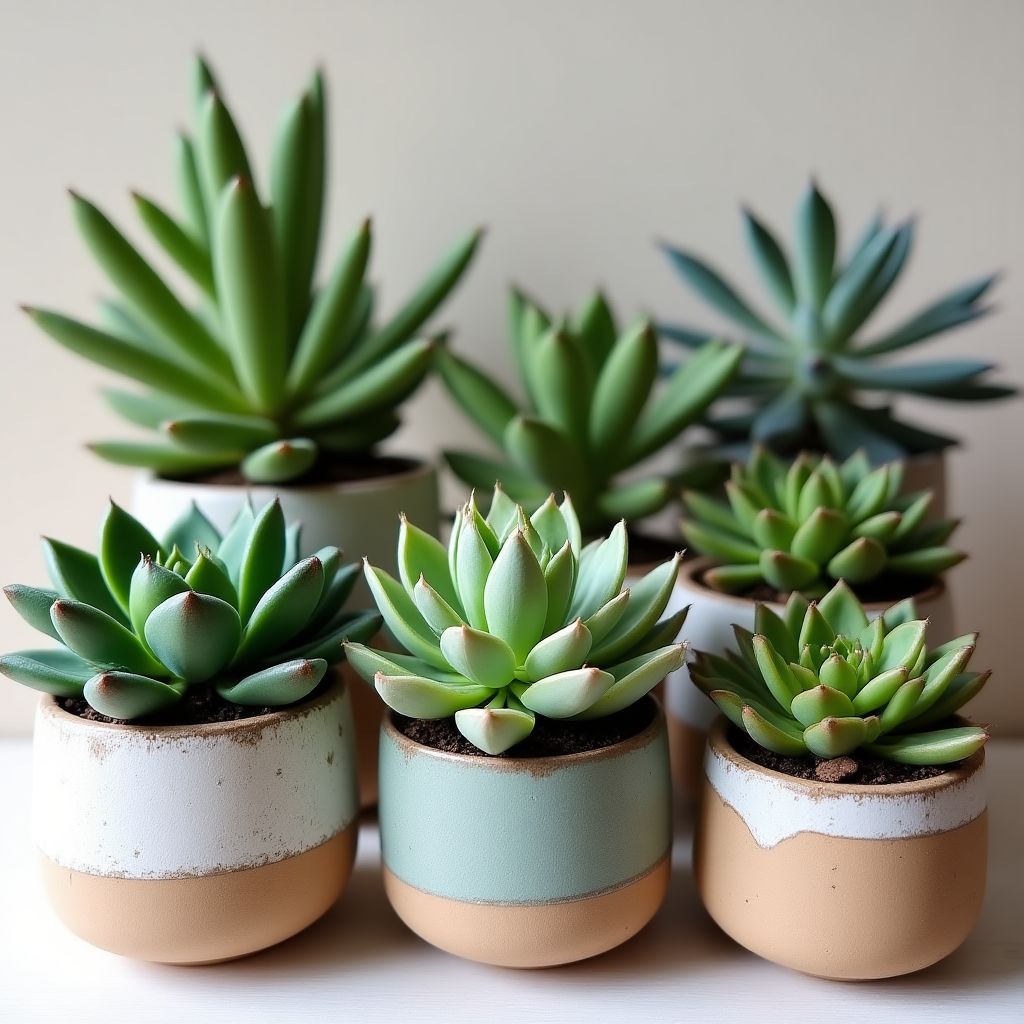 Collection de succulentes